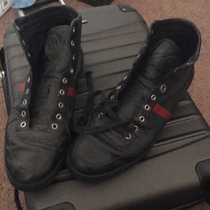 New laces with Gucci high top - Black